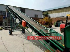 寧夏裝車皮帶機、8米長移動升降皮帶輸送機報價/圖片